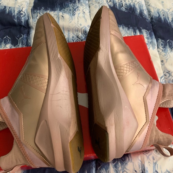 Rose Gold Puma Trainers - Picture 7 of 11